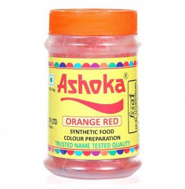 Ashoka Orange Red, Synthetic Food Colour Preparation  Jar  80 grams